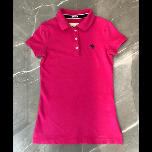 Abercrombie & Fitch Tops - Abercrombie & Fitch, women’s bright pink polo